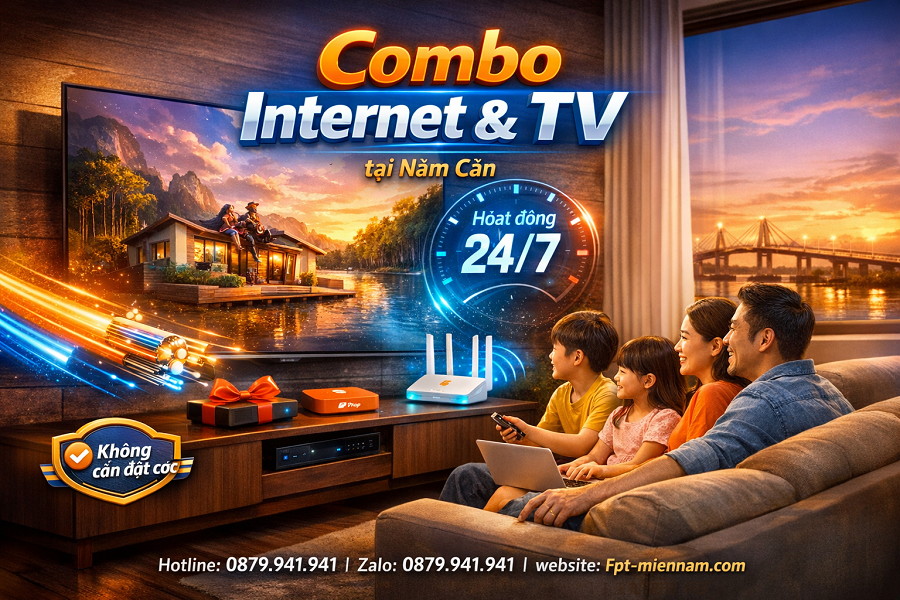 Lắp Wifi FPT Năm Căn Combo Truyền Hình: Giải Pháp Giải Trí Toàn Diện
