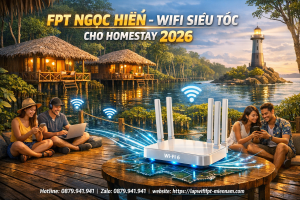 Lắp Wifi FPT Ngọc Hiển Cho Homestay – Giải Pháp Tối Ưu Cho Du Lịch Đất Mũi