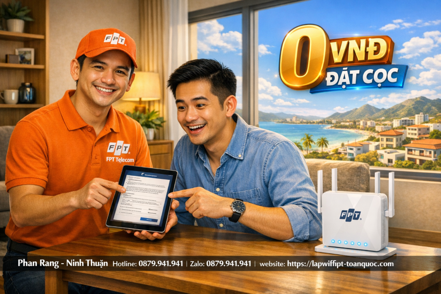 Lắp WiFi FPT Phan Rang Không Cần Đặt Cọc Có Thật Không?