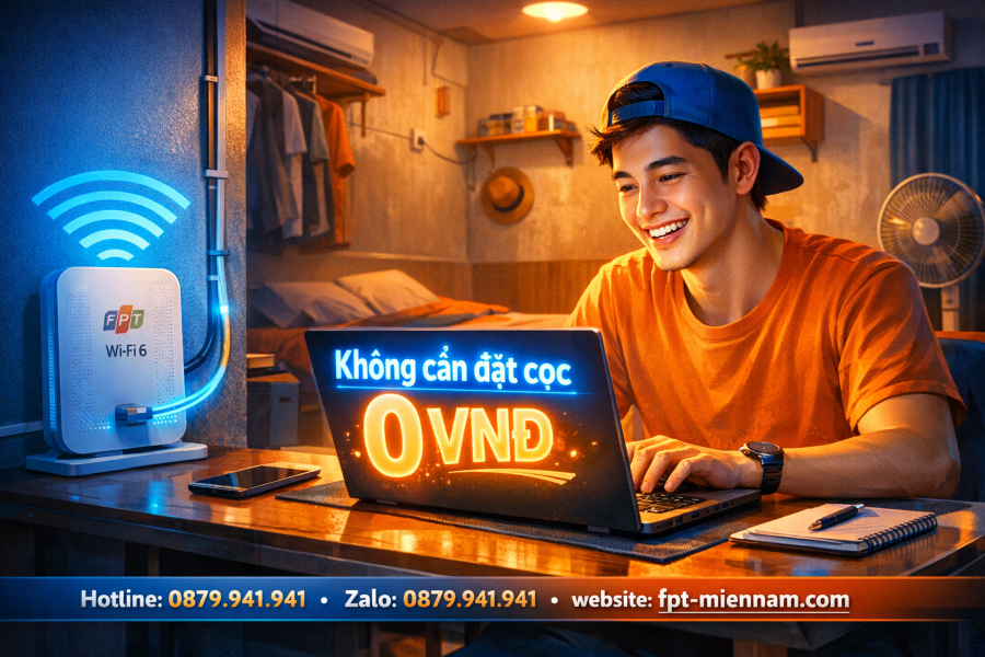 Lắp wifi FPT Phú Tân cho nhà trọ: Giải pháp tiết kiệm, mạng cực khỏe