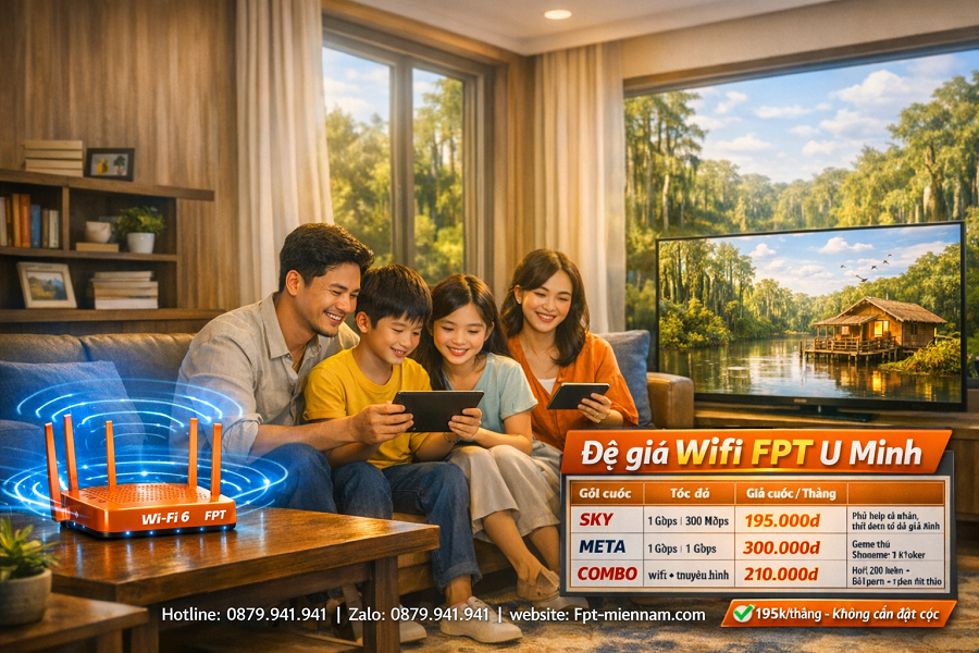 Lắp Wifi FPT U Minh Cho Hộ Gia Đình: Giải Pháp Kết Nối Toàn Diện