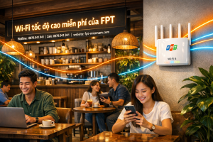 Nâng cấp băng thông FPT cho quán Cafe tại Phường 5: Thu hút khách hàng bằng Wifi cực đỉnh