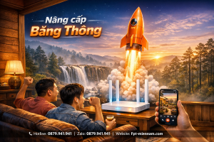 Nâng cấp băng thông FPT Đà Lạt: Trải nghiệm tốc độ mới, giá không đổi