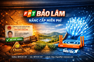 Nâng cấp từ cáp đồng sang cáp quang FPT tại Bảo Lâm miễn phí