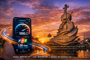 Review tốc độ thực tế cáp quang FPT khu vực Quảng trường Hùng Vương