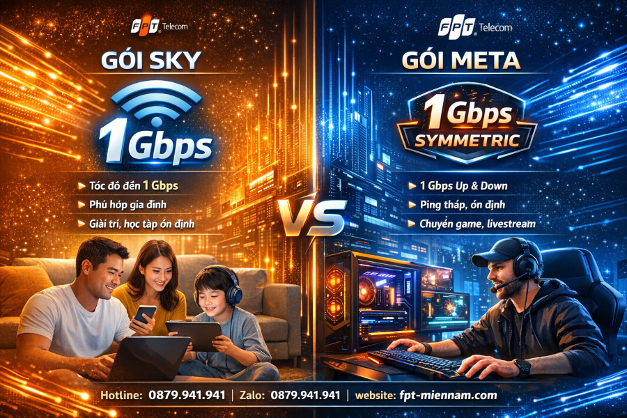 So Sánh Các Gói Cước Sky, Meta Của FPT Tại Phước Long: Lựa Chọn Nào Tối Ưu?