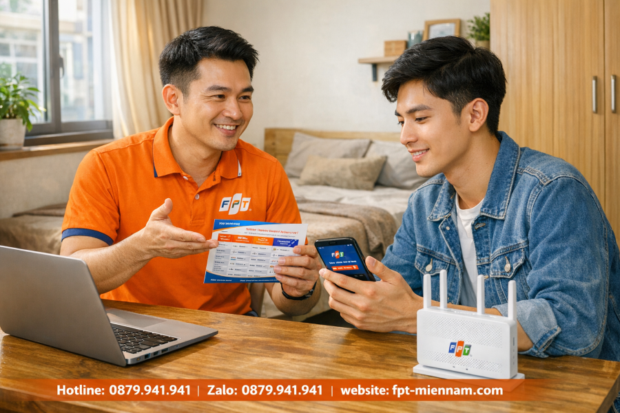 Thủ tục đăng ký mạng FPT cho người thuê nhà tại Hòa Bình
