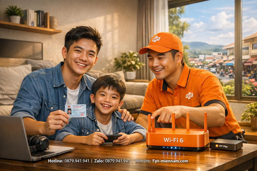 Thủ tục lắp mạng FPT Đức Trọng cho người ngoại tỉnh đơn giản nhất