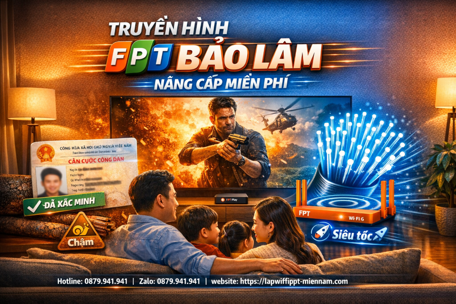 Truyền hình FPT Bảo Lâm: Kho phim 4K miễn phí cho gia đình