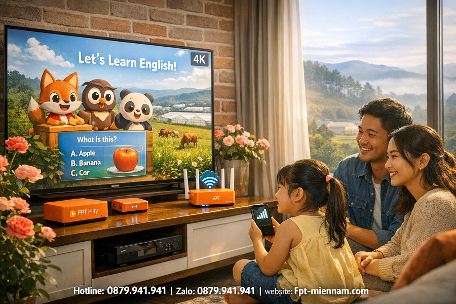 Truyền hình FPT Đơn Dương: Giải trí đỉnh cao, học tập thông minh cho bé