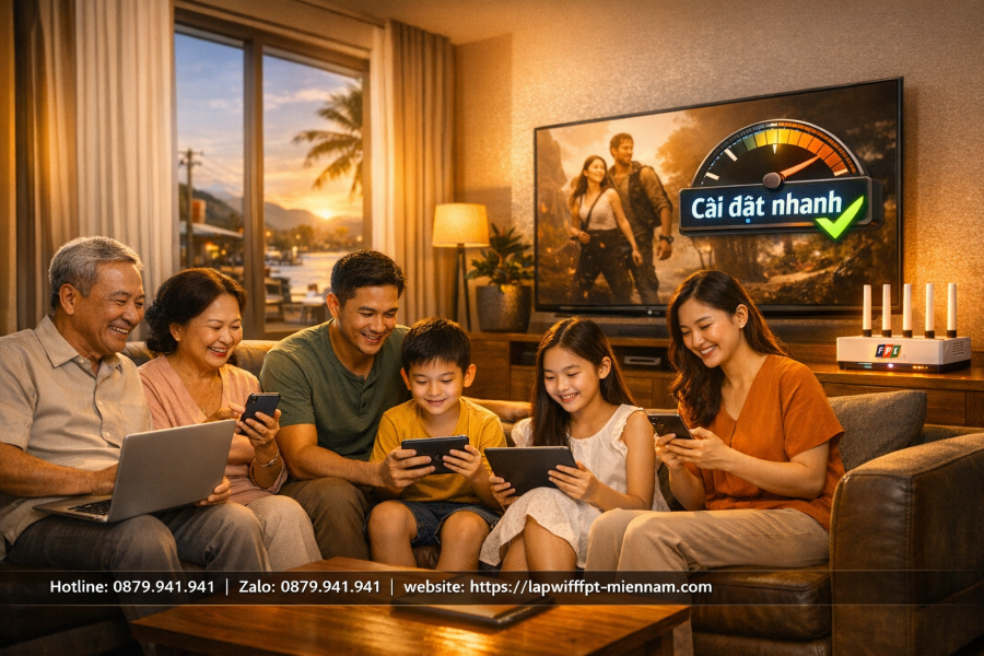 Tư vấn chọn gói cước FPT Bảo An cho gia đình từ 4 đến 6 người