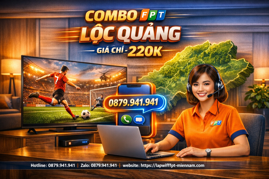 Ưu đãi lắp đặt combo FPT tại xã Lộc Quảng, Bảo Lâm