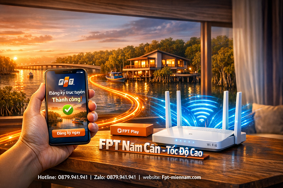 Wifi FPT Năm Căn Tốc Độ Cao – Giải Pháp Internet Ổn Định Vùng Biển