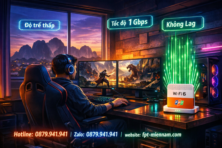 Wifi FPT Ngũ Hành Sơn Chơi Game Tốt Không? Bí Quyết "Leo Rank" Không Giật Lag