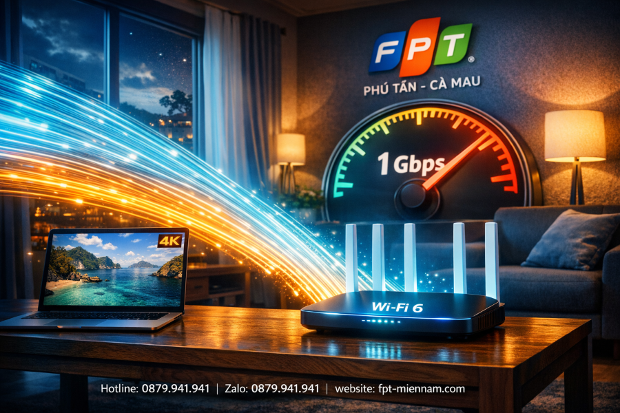 Wifi FPT Phú Tân tốc độ cao – Giải pháp Internet mượt mà cho mọi nhà