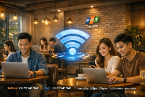 Giải Pháp Lắp WiFi FPT Lái Thiêu Cho Quán Cafe: Tốc Độ Cao, Chịu Tải Tốt