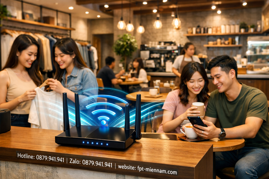 Giải Pháp Lắp WiFi FPT Tam Long Cho Shop Kinh Doanh: Ổn Định, Chịu Tải Tốt