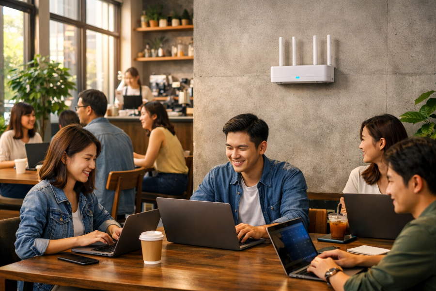 Giải Pháp Lắp WiFi FPT Thuận An Cho Quán Cafe: Giữ Chân Khách Hàng Bằng Mạng Siêu Tốc