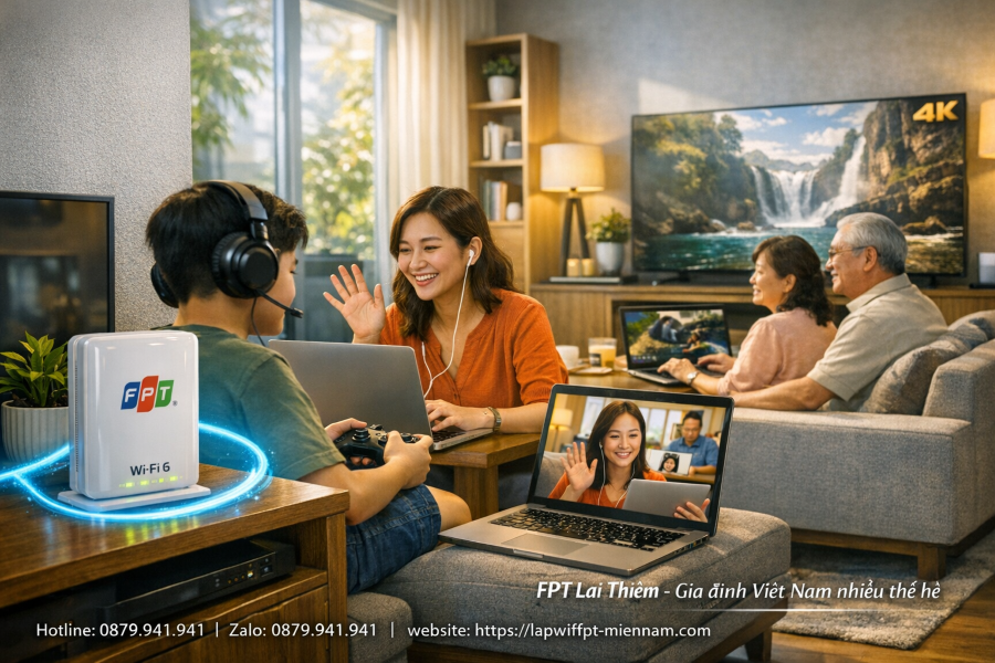 Internet FPT Lái Thiêu Cho Gia Đình: Giải Pháp Giải Trí Và Làm Việc Hoàn Hảo
