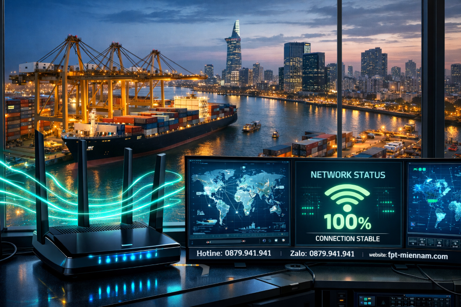 Internet FPT Tân Hải Cho Cảng Biển: Hạ Tầng Vượt Trội, Tối Ưu Quản Lý