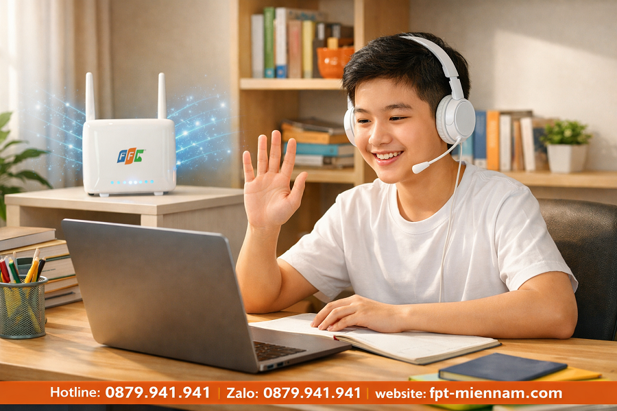 Internet FPT Xã Sơn Mai Dành Cho Học Online: Mạng Mượt Mà, Con Học Giỏi
