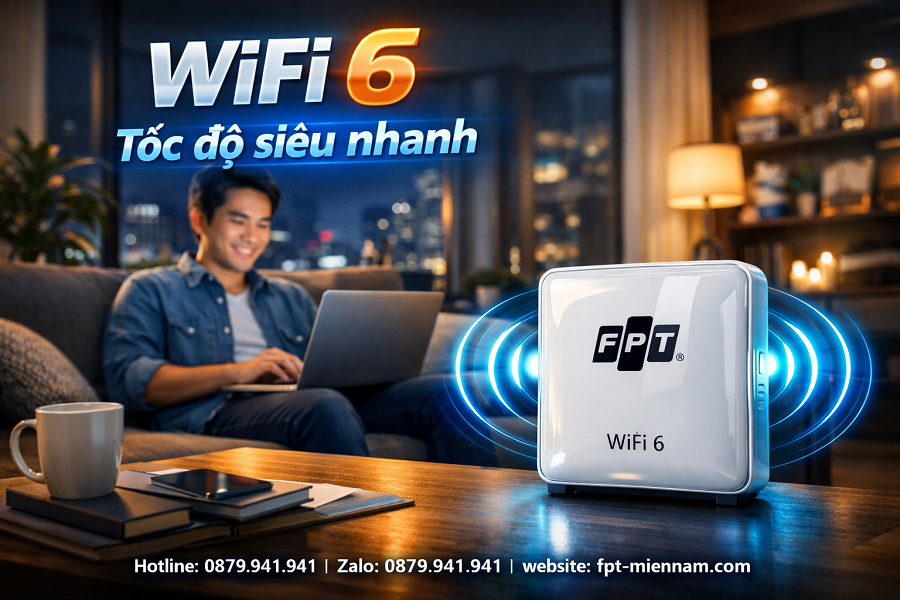 Lắp Mạng FPT Phường Hòa Hưng Giá Rẻ Nhất: Ưu Đãi WiFi 6 Cực Khủng