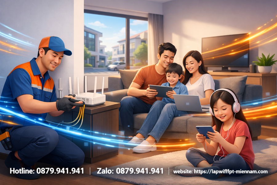 Lắp Mạng FPT Phường Tây Nam Giá Rẻ – Hạ Tầng Cáp Quang Ổn Định Băng Thông Cao
