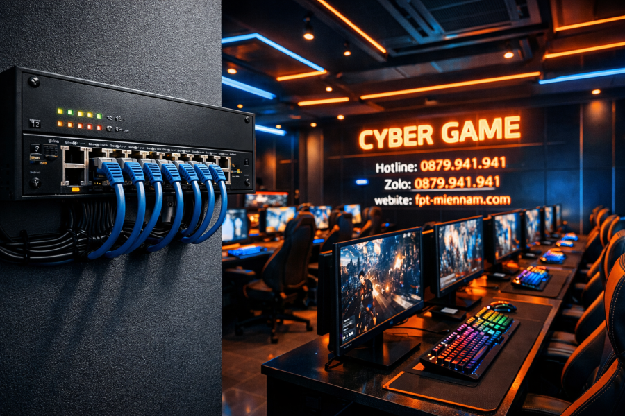 Lắp WiFi FPT Bình Hưng Cho Quán Net: Đường Truyền Siêu Tốc, Ping Thấp, Giữ Chân Game Thủ