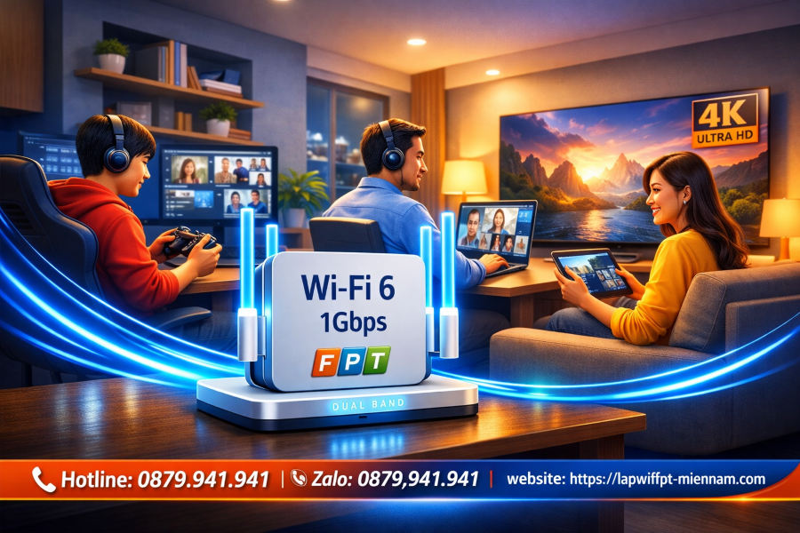 WiFi FPT Hòa Lợi Tốc Độ Cao: Giải Pháp Internet Mượt Mà, Không Lo Giật Lag