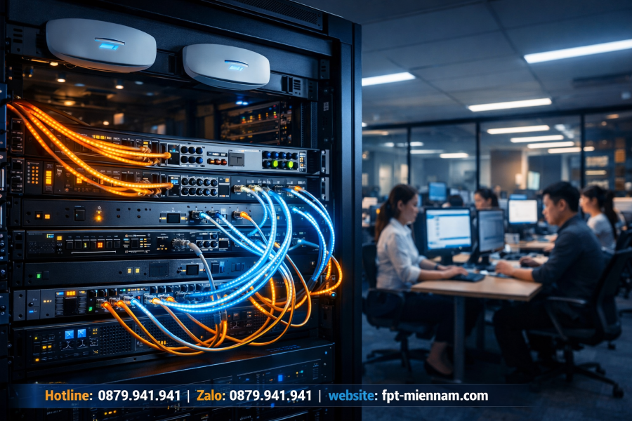 WiFi FPT Phú Mỹ Cho Doanh Nghiệp Lớn – Giải Pháp Đường Truyền Tốc Độ Cao, Chịu Tải Vượt Trội