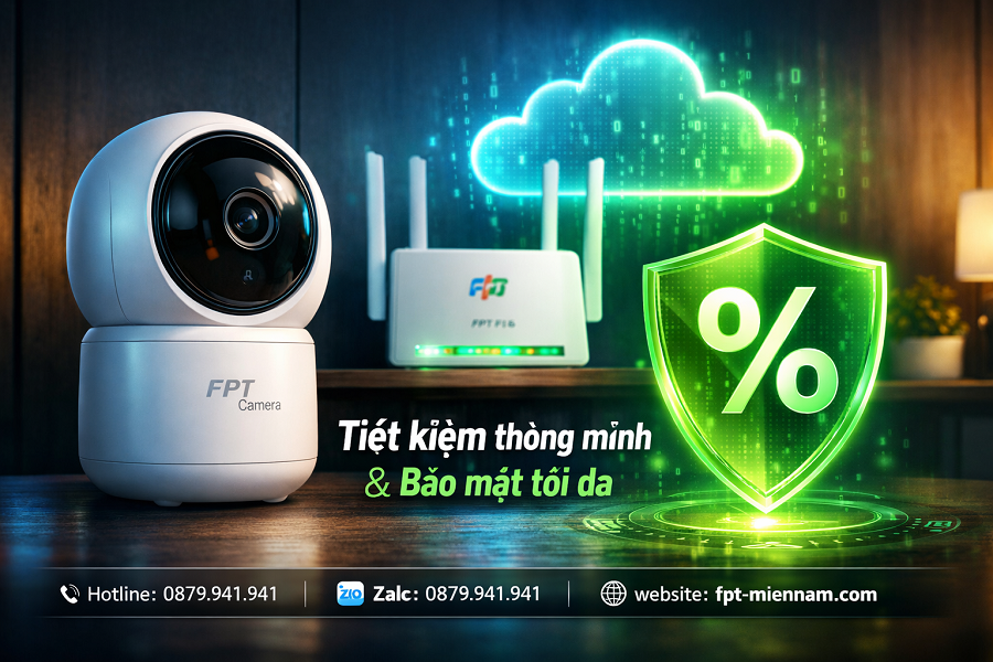 Combo Trọn Gói Internet Cáp Quang + Camera FPT Xã Bình Giã Siêu Tiết Kiệm
