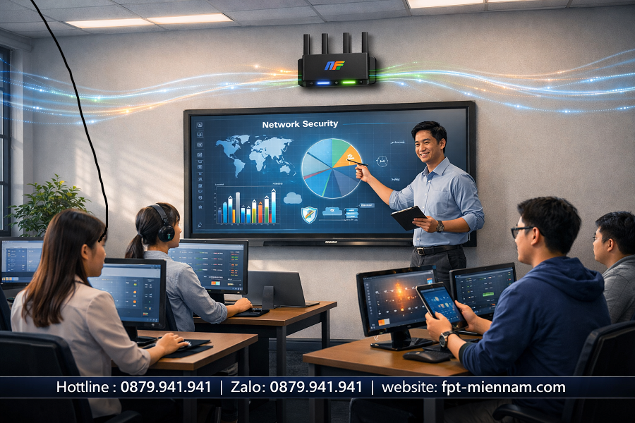 Giải Pháp Mạng Internet Ổn Định Cho Trường Học, Trung Tâm Tại Xã Kim Long