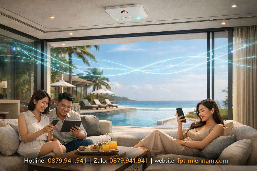 Giải Pháp Mạng Wi-Fi Thông Minh Cho Hệ Hệ Thống Villa, Biệt Thự Nghỉ Dưỡng Xã Hồ Tràm