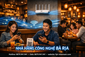 Giải Pháp Wi-Fi Chịu Tải Lớn Cho Nhà Hàng, Quán Ăn Tại Phường Long Hương