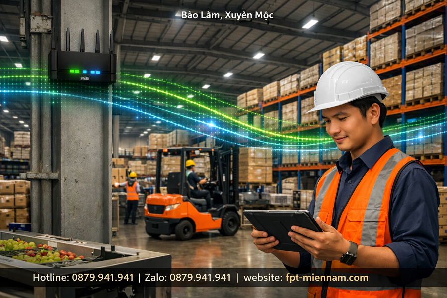 Giải Pháp Wi-Fi Diện Rộng Cho Nhà Xưởng, Kho Bãi Tại Xã Bàu Lâm