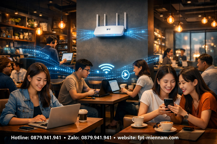 Gói Cước Internet FPT Cho Quán Cafe, Trà Chanh Tại Phường Rạch Dừa Chịu Tải Tốt