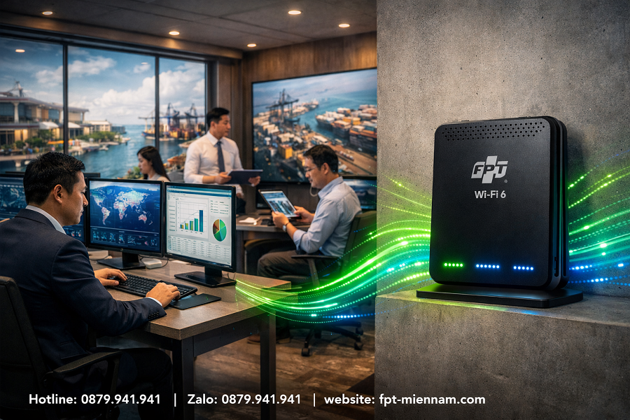 Gói Cước Internet FPT Doanh Nghiệp Xã Hòa Hiệp: Cam Kết Tốc Độ Tối Thiểu Cực Cao