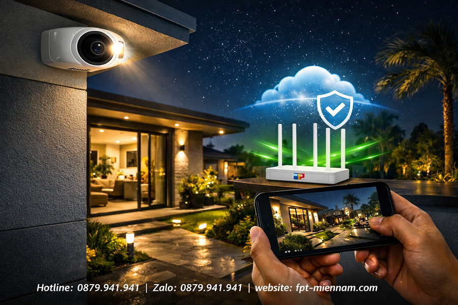Hệ Thống Camera An Ninh FPT Phường Tân Hải: Độ Phân Giải Cao, Hiển Thị Màu Ban Đêm