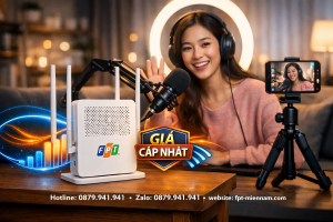 Internet FPT Phường Đức Phổ Dành Cho Livestream: Mạng Khỏe Đỉnh Cao, Chốt Đơn Vèo Vèo
