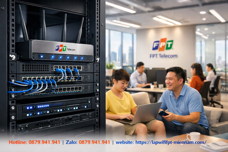 Internet FPT Tân Khánh Cho Văn Phòng: Giải Pháp Đường Truyền Ổn Định, Băng Thông Lớn