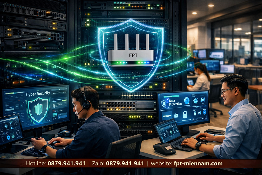Lắp Mạng FPT Doanh Nghiệp Xã Châu Pha: Bảo Mật Đường Truyền Dữ Liệu Kinh Doanh