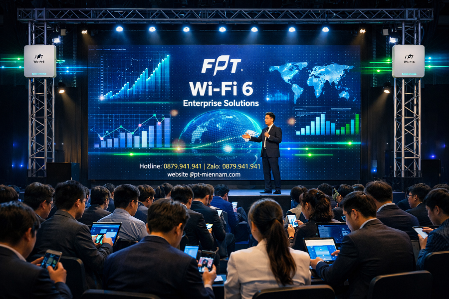 Lắp Wi-Fi FPT Chịu Tải Cho Các Sự Kiện, Hội Nghị Tại Xã Kim Long